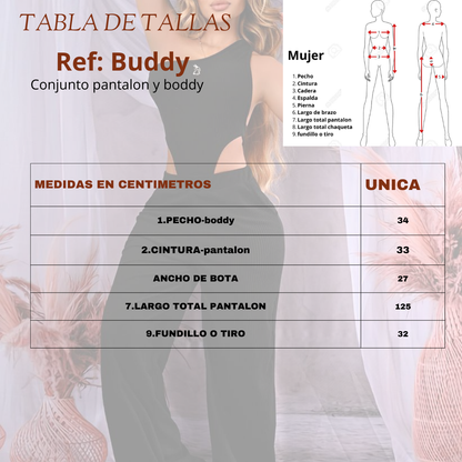 🥂Set Atenea –Talla Única Conjunto 2 piezas  (Top + Pantalón en Rib Licrado Premium)