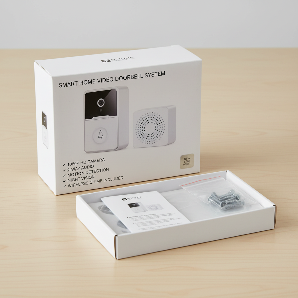 Timbre Lumina — Ilumina la bienvenida a tu hogar con tecnología sin cables.